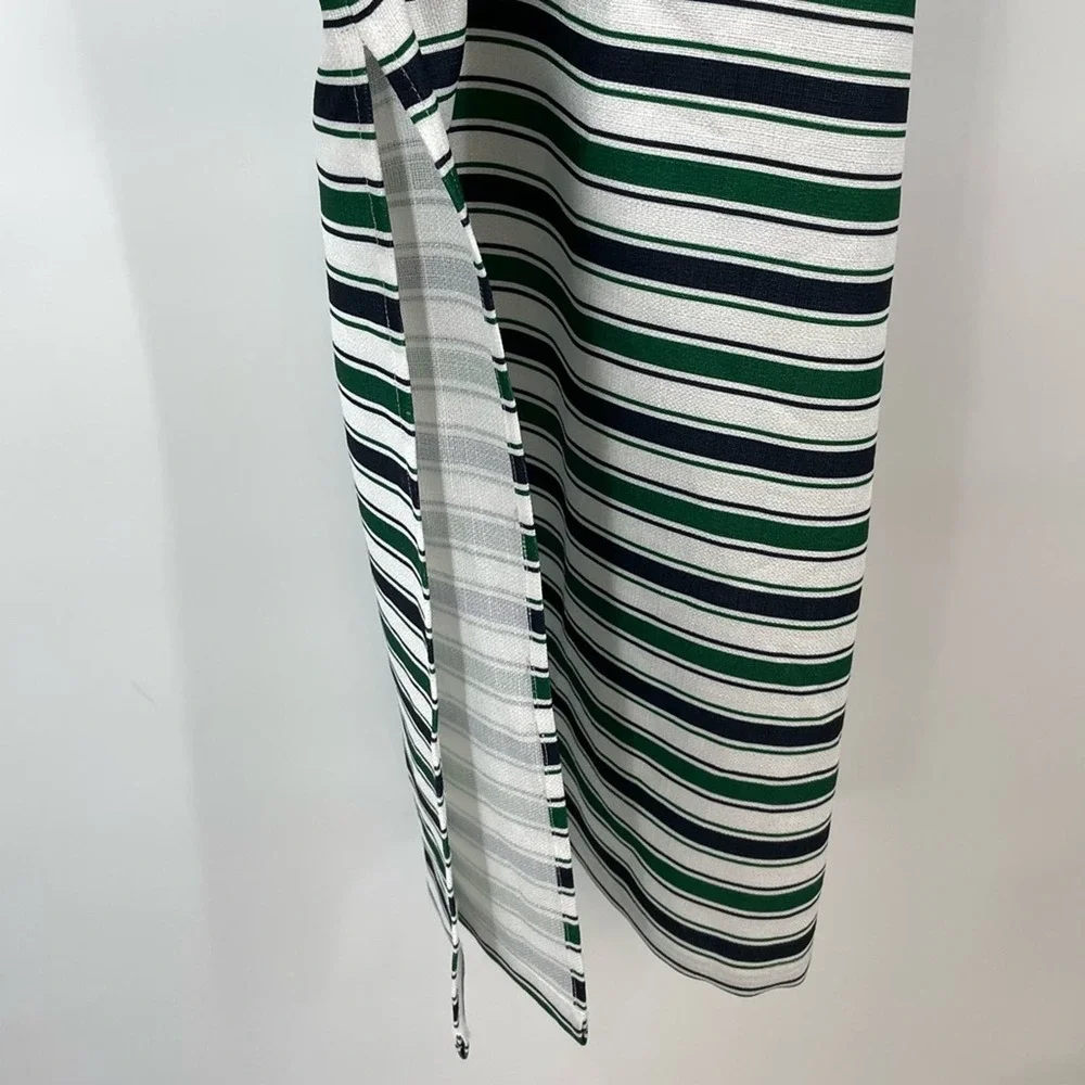 J.O.A. Striped Maxi Dress Side Slits Y2K 90s XS - Picture 5 of 10